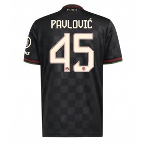 Lacne Muži Futbalové dres Bayern Munich Aleksandar Pavlovic #45 2025-26 Krátky Rukáv - Tretina